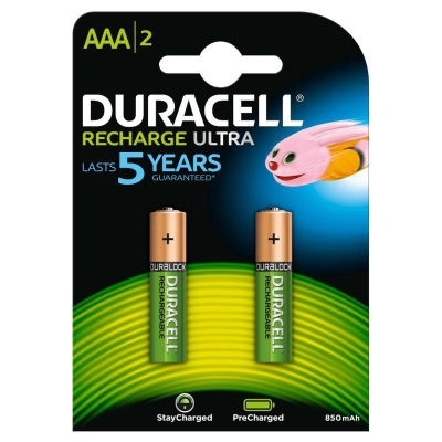 Duracell rechargeable aaa 2st  drogist