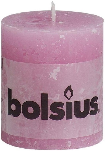 Foto van Bolsius stompkaars roze 1 stuk via drogist