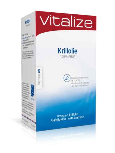 Foto van Vitalize products krillolie 60cap via drogist