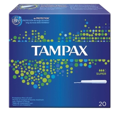 Foto van Tampax tampons super 20st via drogist