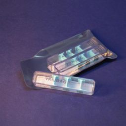 Foto van Blockland tablettendoosje wit 3 vaks 65x34x15mm 1st via drogist