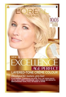 Foto van L'oréal paris excellence creme haarverf age perfect 10.03 extra licht blond 1st via drogist