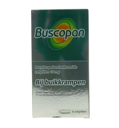Foto van Buscopan scopolamyne 10 mg zetpillen 6zp via drogist