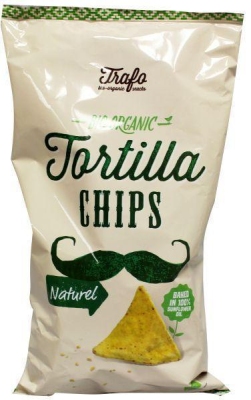 Foto van Trafo tortilla chips naturel 200g via drogist
