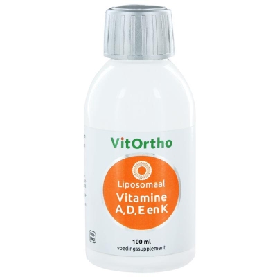 Foto van Vitortho vitamine a d e en k liposomaal 100ml via drogist
