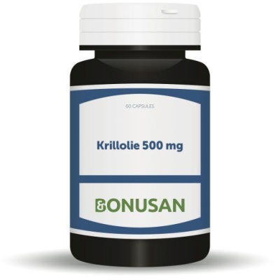 Foto van Bonusan krillolie 500 mg 60sft via drogist