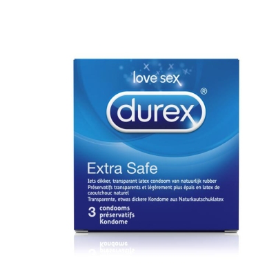 Foto van Durex extra safe 3 3st via drogist