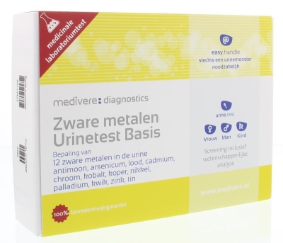 Medivere zware metalen urinetest basis 1st  drogist