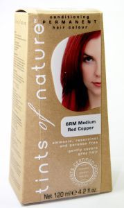 Tints of nature permanent hair colour medium red copper verp.  drogist