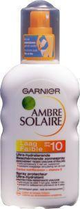 Foto van Garnier ambre solaire spray spf 10 200ml via drogist