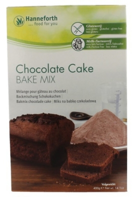 Foto van Hanneforth cake mix chocolade 400gr via drogist