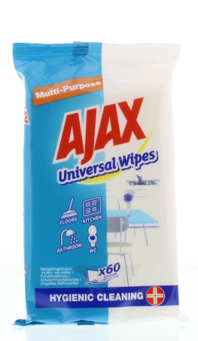 Foto van Ajax wipes multi 60st via drogist
