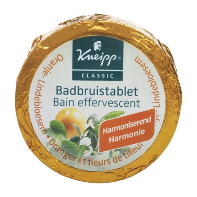 Kneipp badbruistablet oranje lindebloesem 80g  drogist