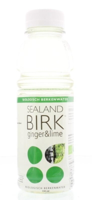 Foto van Sealand birch berkenwater ginger lime 330ml via drogist