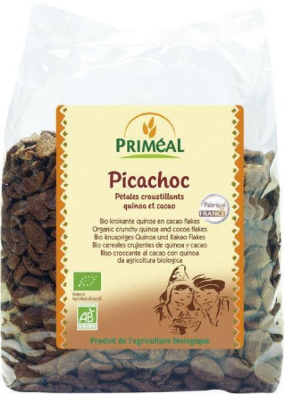 Foto van Primeal krokante quinoa + cacao flakes 500g via drogist
