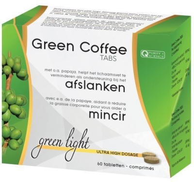 Foto van Green light coffee green coffee tabs 60tab via drogist