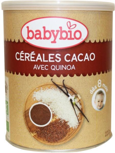 Babybio cacaogranen vanaf 8 maanden 220g  drogist