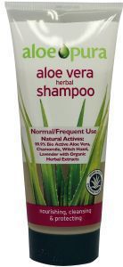 Foto van Aloe pura shampoo aloe vera organic iedere dag 200ml via drogist