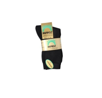 Foto van Naproz thermo sokken 35-38 zwart 3pr via drogist