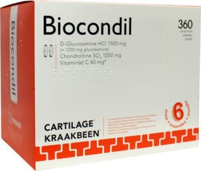 Foto van Trenker biocondil chondroitine/glucosamine vitamine c 360tab via drogist