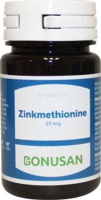Foto van Bonusan zinkmethionine 15 mg 90tabl via drogist