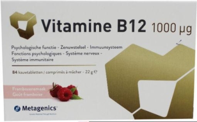 Foto van Metagenics vitamine b12 1000mcg 84tab via drogist