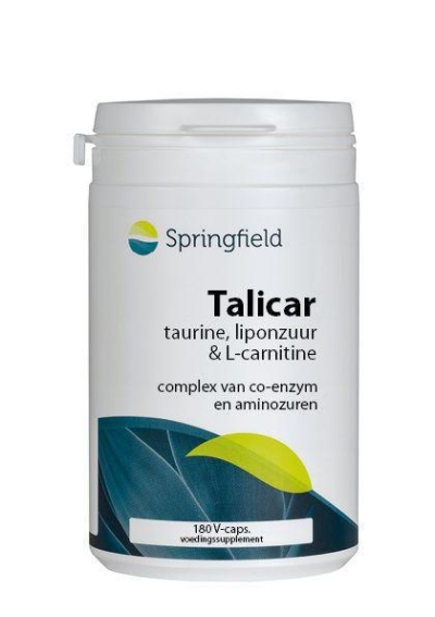 Springfield talicar i carnitine/taurine/liponzuur 180vc  drogist