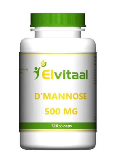 Foto van Elvitaal d-mannose 500 mg 120cap via drogist