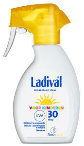 Ladival zonnebrand melk spray spf 30 kind 200 ml  drogist