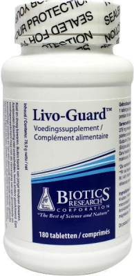 Foto van Biotics livo guard 250 mg 180tab via drogist