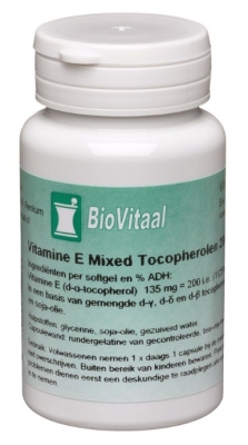 Foto van Biovitaal natuurlijke vitamine e mixed 100cp via drogist