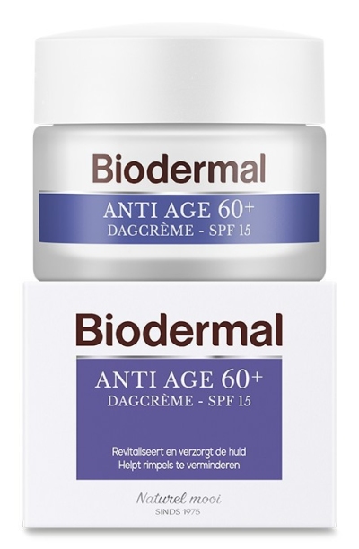 Foto van Biodermal dagcreme anti-age 60+ 50ml via drogist