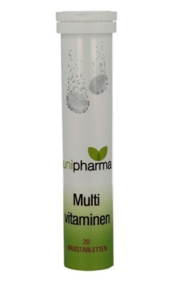 Foto van Unipharma multivitamine 20 bruistabletten via drogist