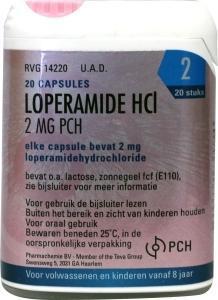 Foto van Drogist.nl loperamide hcl 2mg click 20cap via drogist