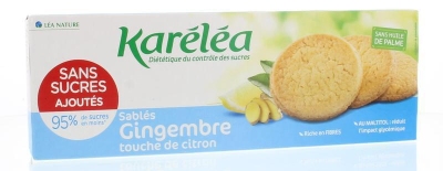 Foto van Karelea shortbreads ginger lemon 100g via drogist