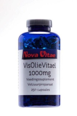 Foto van Nova vitae visolie vitael 1000 mg 250cap via drogist