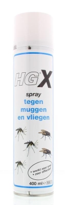 Foto van Hg muggen/vliegenspray 400ml via drogist