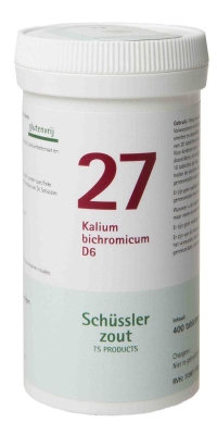 Foto van Pfluger schussler celzout 27 kalium bichromicum d6 400tab via drogist