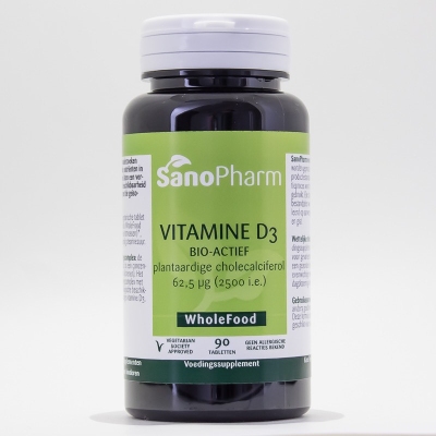 Foto van Sanopharm vitamine d3 bio-actief tabletten 90tb via drogist