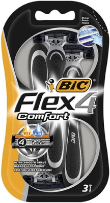 Bic flex 4 comfort mesjes blister 3st  drogist