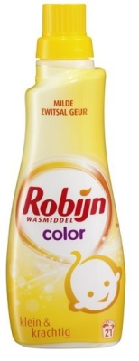 Foto van Robijn vloeibaar wasmiddel klein & krachtig zwitsal color 735ml via drogist