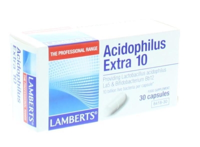 Foto van Lamberts acidophilus extra 10 30vcap via drogist