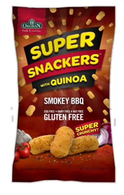 Orgran snack quinoa smokey bbq 90gr  drogist