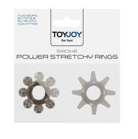 Toyjoy power stretchy rings smoke 2st  drogist