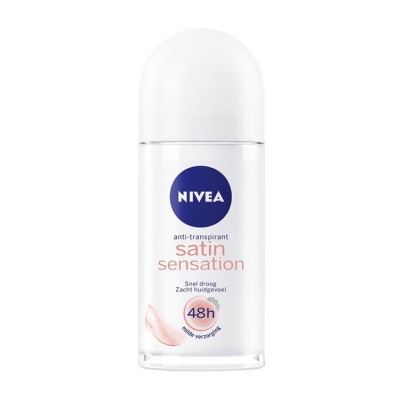 Foto van Nivea deodorant satin sensation roll on 50ml via drogist