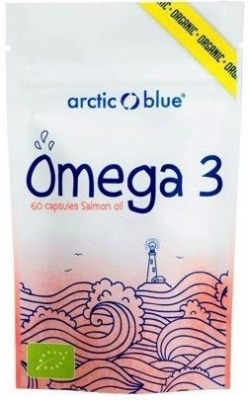 Foto van Arctic blue omega 3 zalmolie biologisch 60cap via drogist