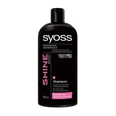Foto van Syoss shampoo shine boost 500ml via drogist