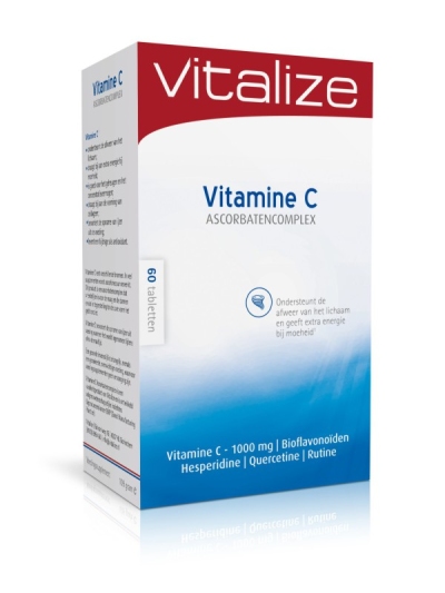Foto van Vitalize products vitamine c 1000 60tab via drogist