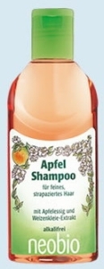 Foto van Neobio shampoo appel 200ml via drogist