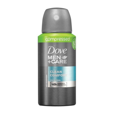 Foto van Dove deodorant spray compressed men clean comfort 75ml via drogist
